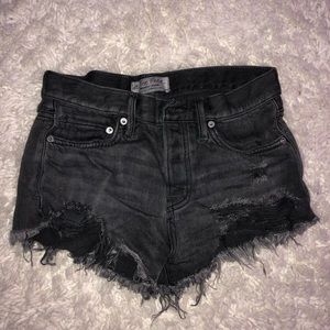 Free People charcoal gray shorts